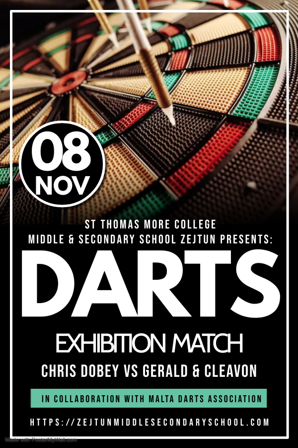 Darts Exhibition Match St Thomas More College